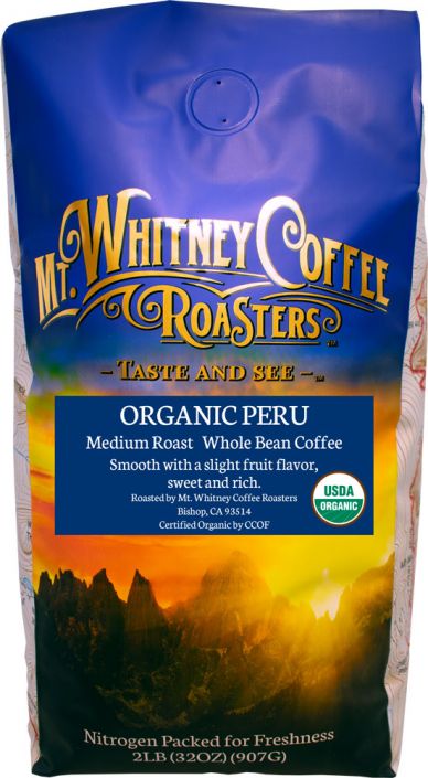 Organic Shade Grown Peru - 2lb Bag: Mt. Whitney Coffee Roasters